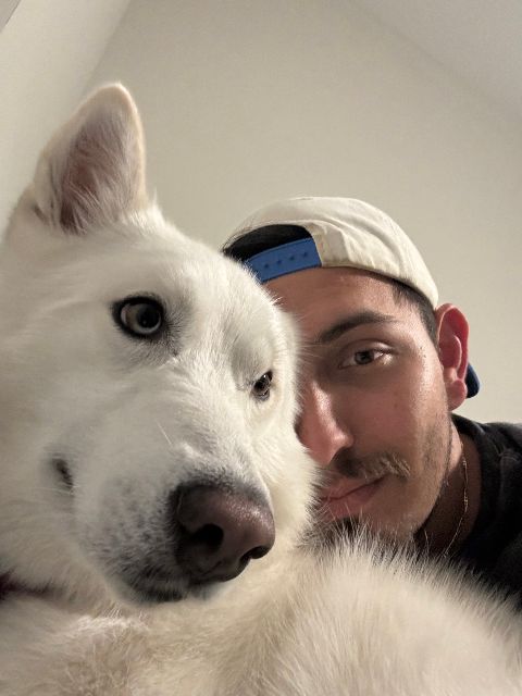 Snow and Gus, best friends forever